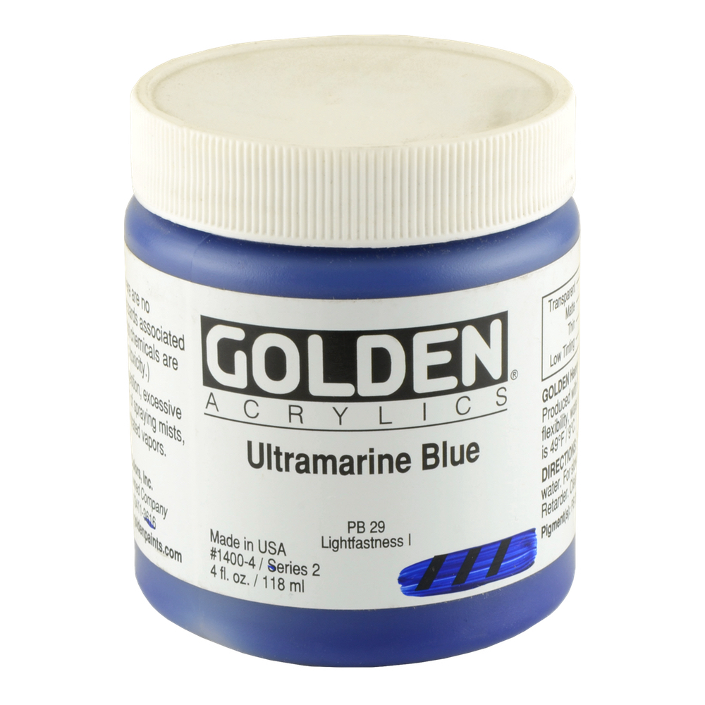 Golden Acrylic 4 oz Ultramarine Blue