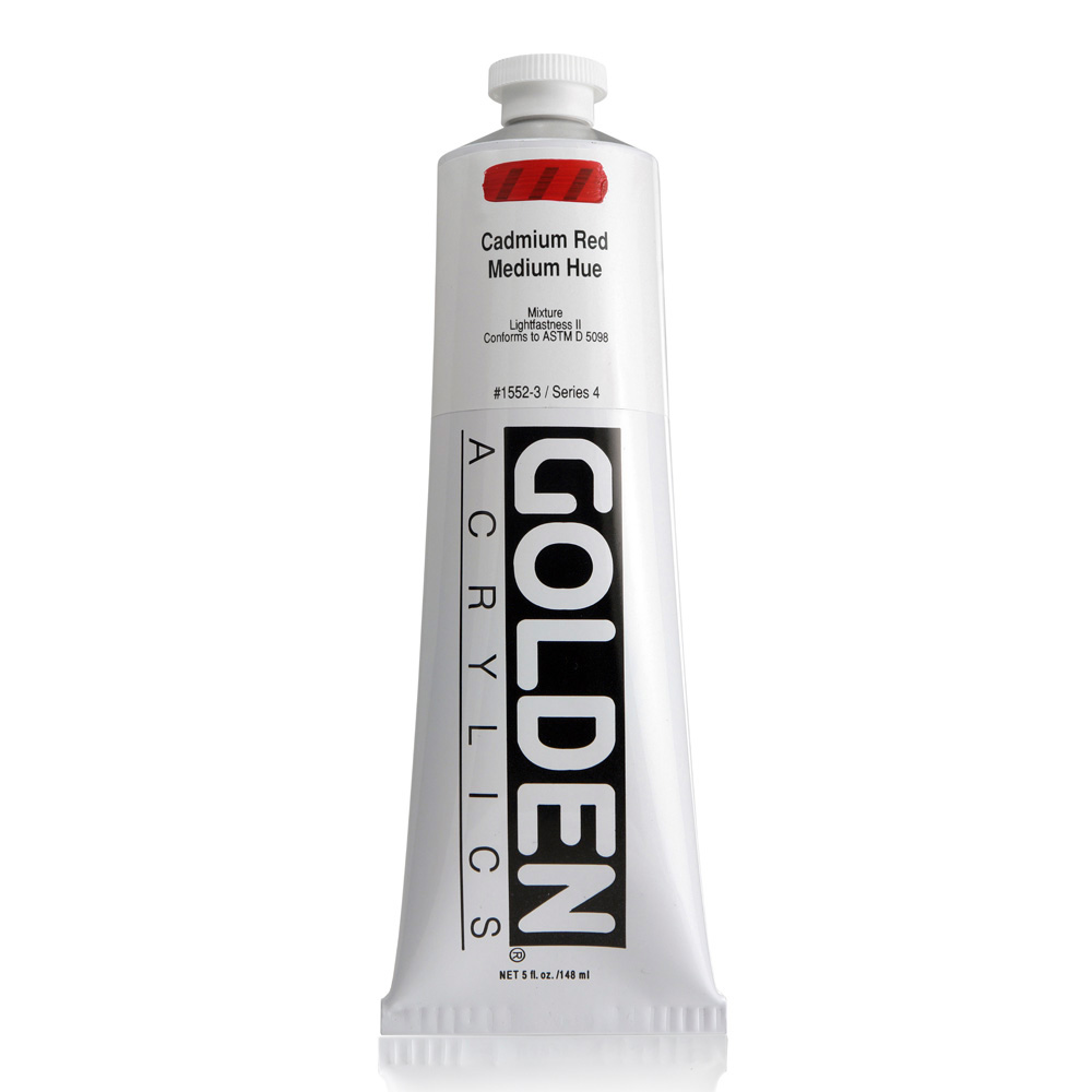 Golden Acrylic 5 oz Cadmium Red Med Hue