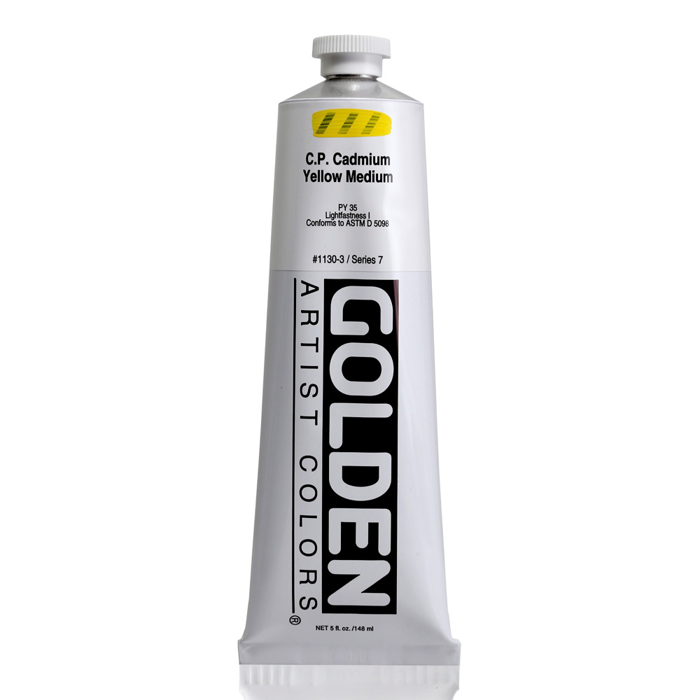 Golden Acrylic 5 oz Cadmium Yellow Medium