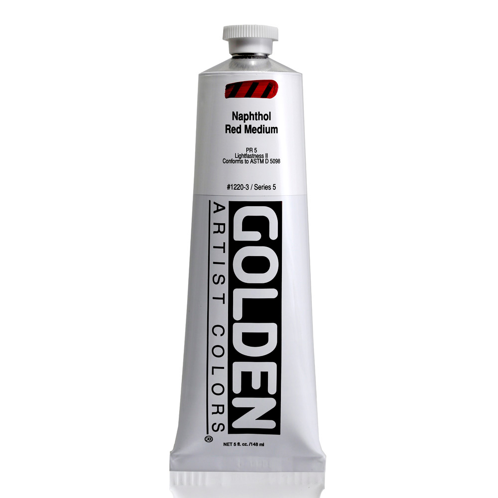 Golden Acrylic 5 oz Naphthol Red Medium