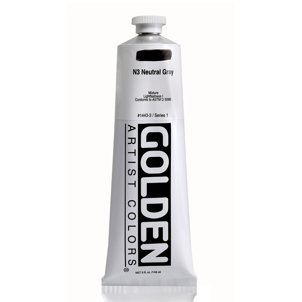 Golden Acrylic 5 oz Neutral Gray 3