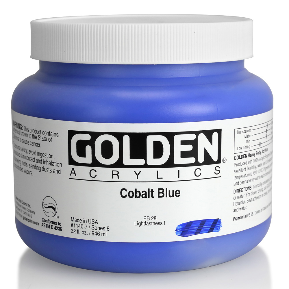 Golden Acrylic 32 oz Cobalt Blue