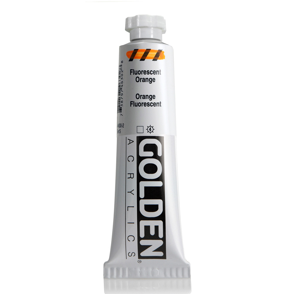 Golden Acrylic 2 oz Fluorescent Orange