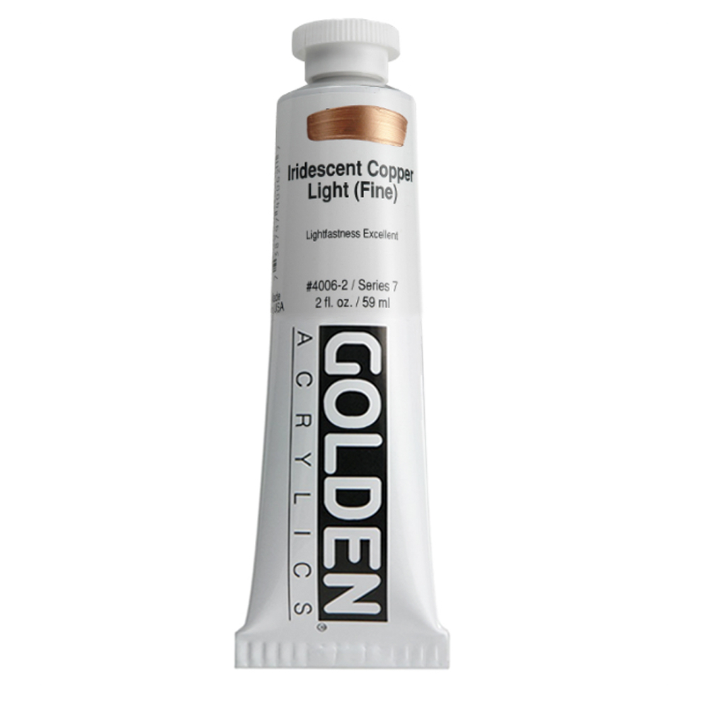 Golden Acrylic 2 oz Iridesnt Copper Lt Fine