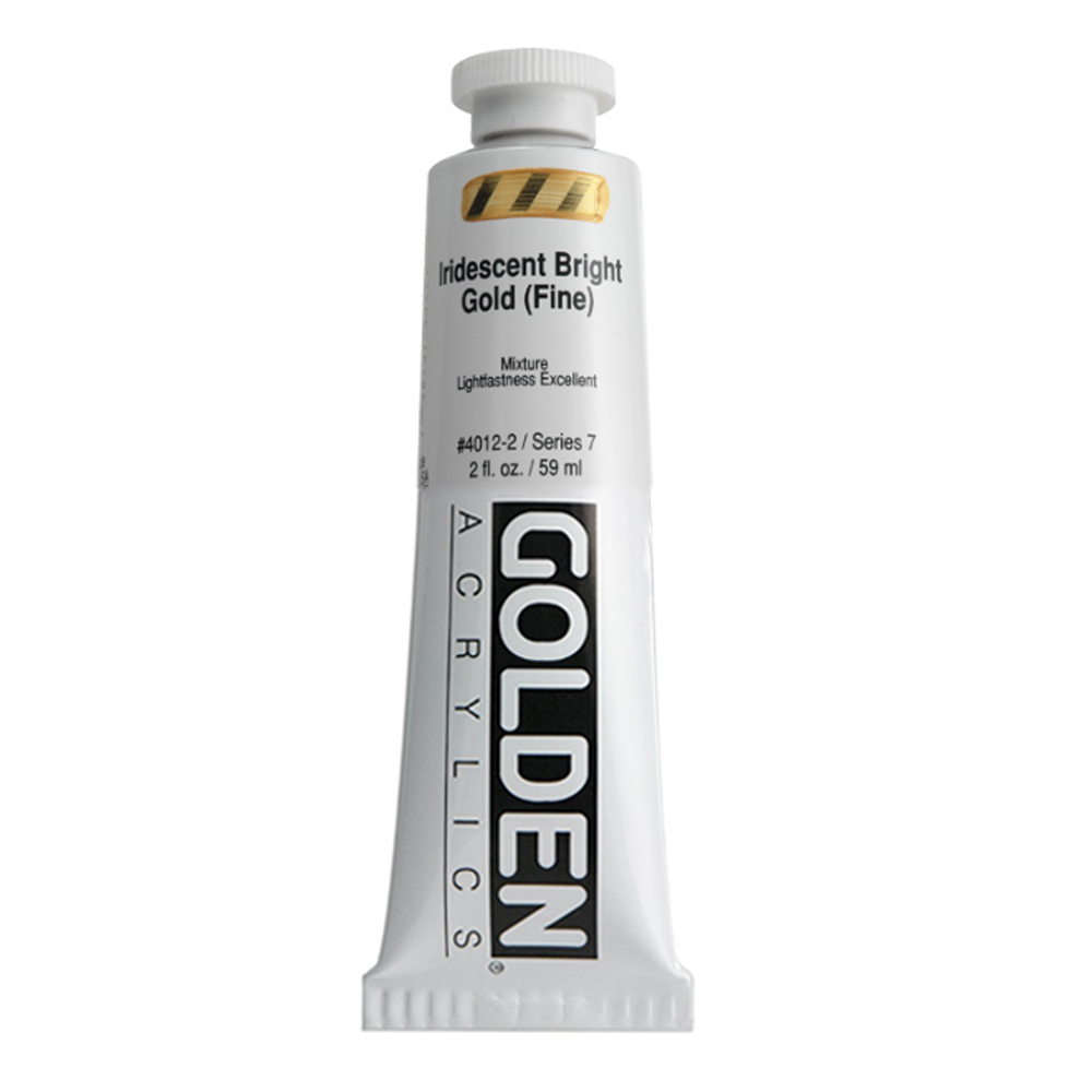 Golden Acrylic 2 oz Iridesnt Gold Bright Fine