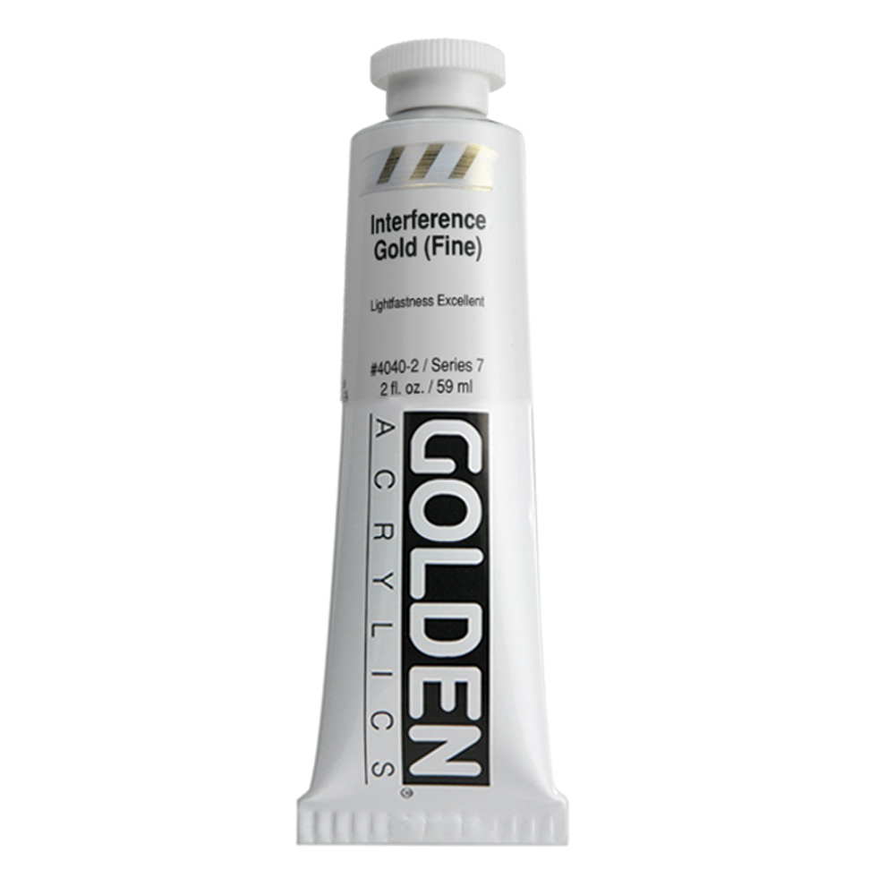 Golden Acrylic 2 oz Interference Gold Fine