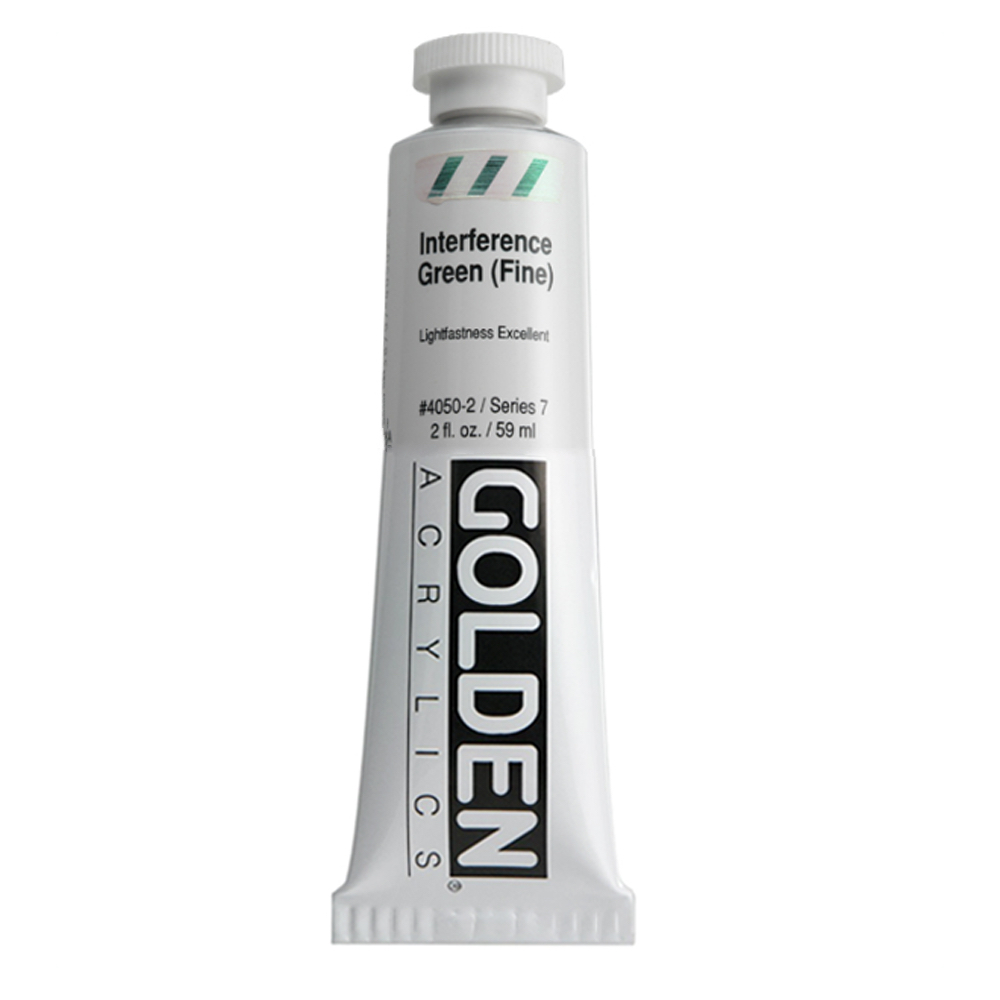 Golden Acrylic 2 oz Interference Green Fine