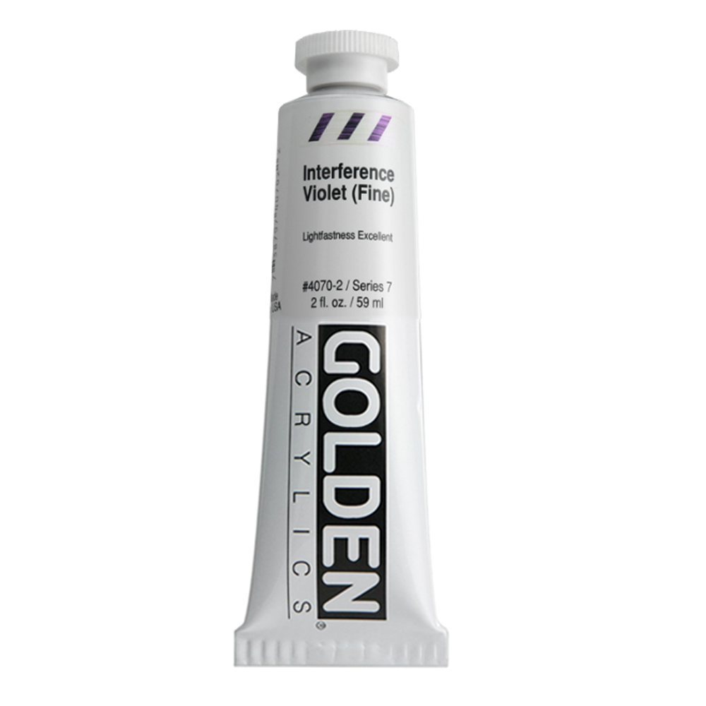 Golden Acrylic 2 oz Interference Violet Fine