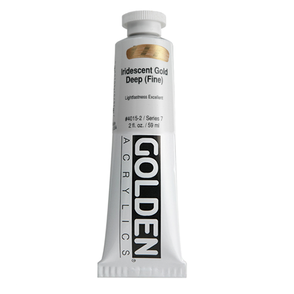 Golden Acrylic 2 oz Iridescent Gold Deep Fine