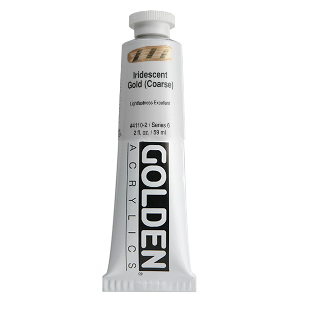 Golden Acrylic 2 oz Iridescent Gold Coarse