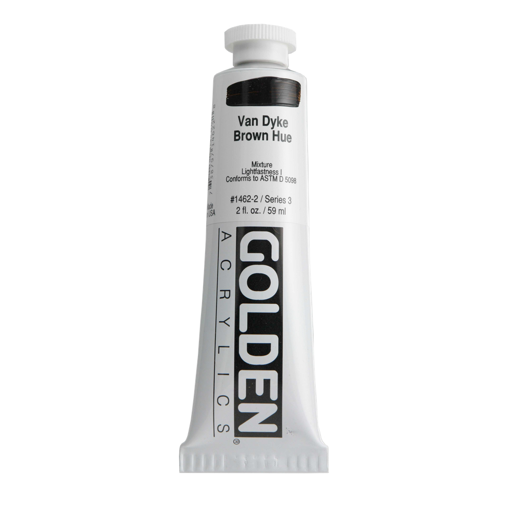 Golden Acrylic 2 oz Vandyke Brown Hue