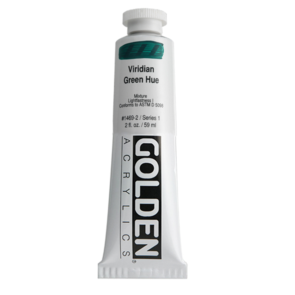 Golden Acrylic 2 oz Viridian Green Hue