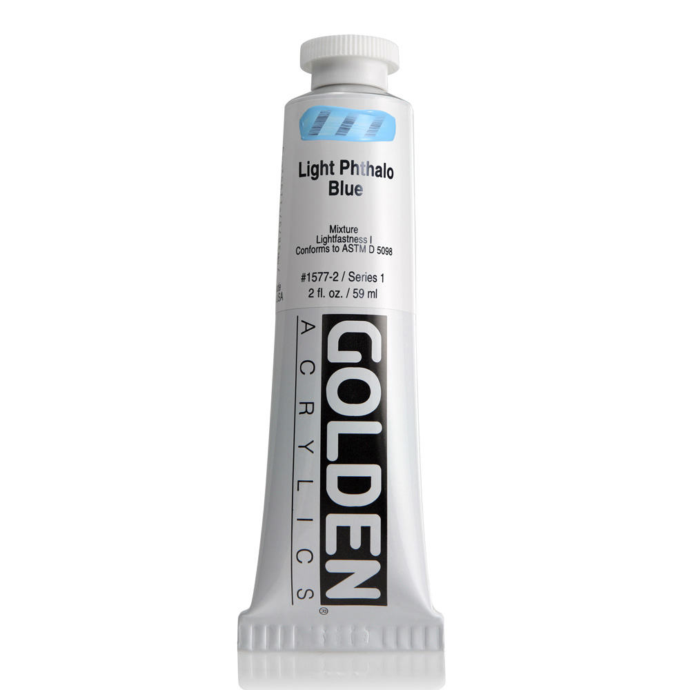 Golden Acrylic 2 oz Light Phthalo Blue