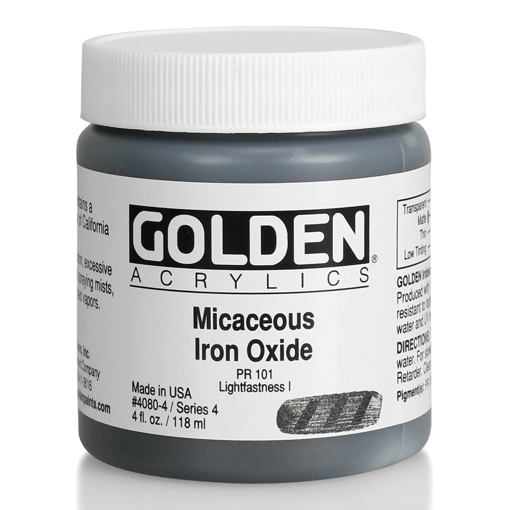 Golden Acrylic 4 oz Micaceous Iron Oxide