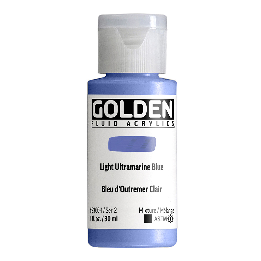 Golden Fluid Acrylic 1 oz Lt Ultramarine Blue