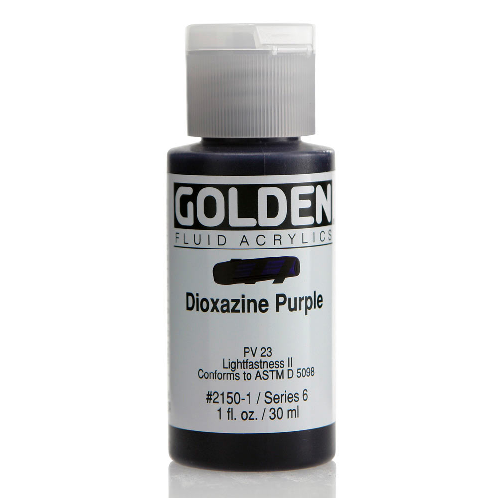 Golden Fluid Acrylic 1 oz Dioxazine Purple
