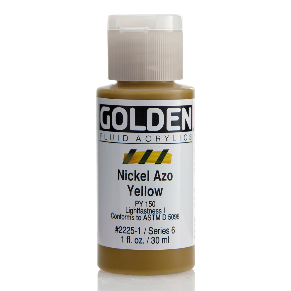 Golden Fluid Acrylic 1 oz Nickel Azo Yellow