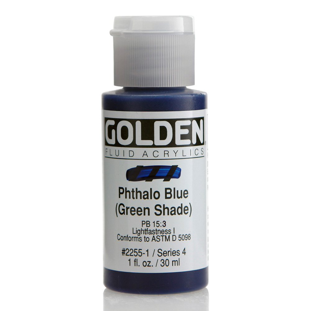 Golden Fluid Acrylic 1 oz Phthalo Blue GS