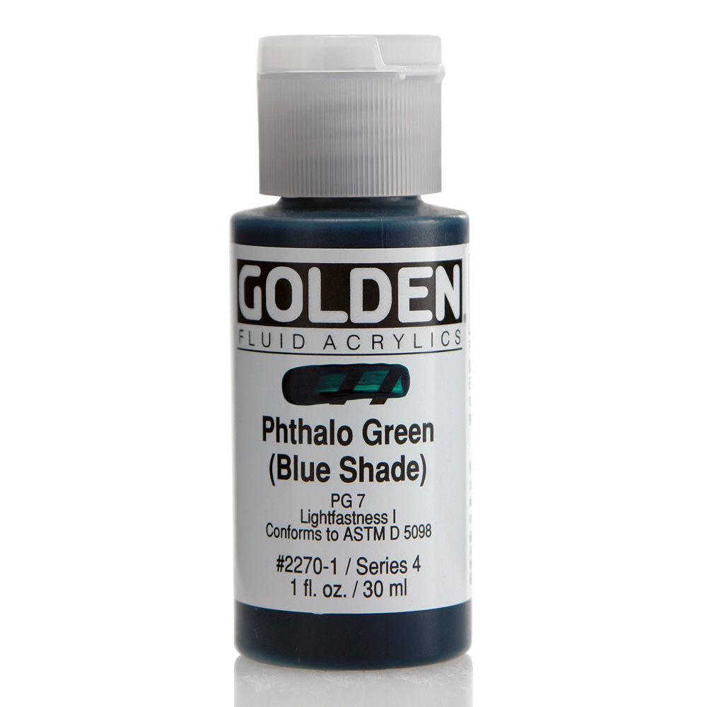 Golden Fluid Acrylic 1 oz Phthalo Green BS