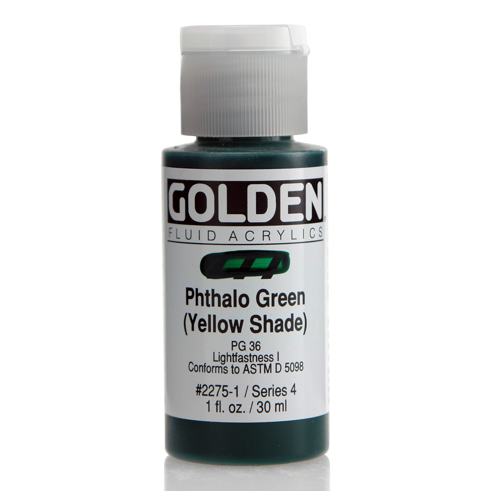 Golden Fluid Acrylic 1 oz Phthalo Green YS