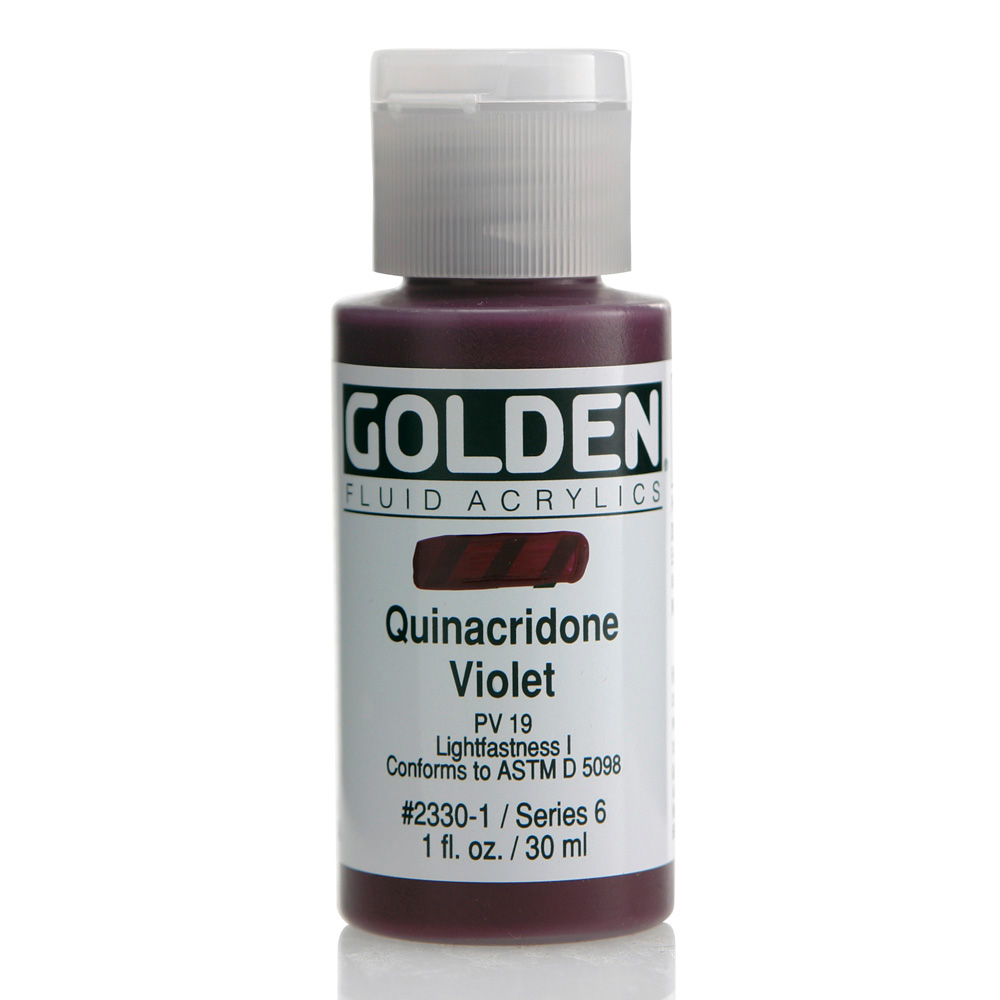 Golden Fluid Acrylic 1 oz Quinacridone Violet