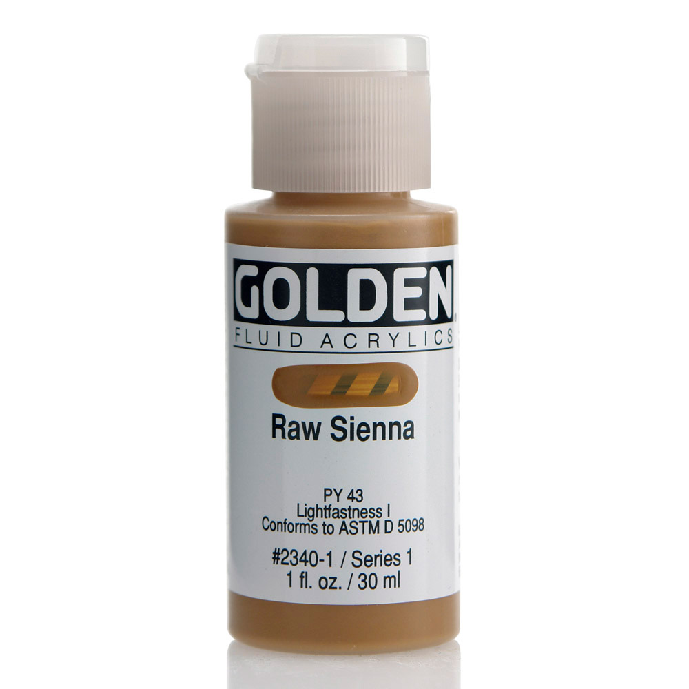 Golden Fluid Acrylic 1 oz Raw Sienna