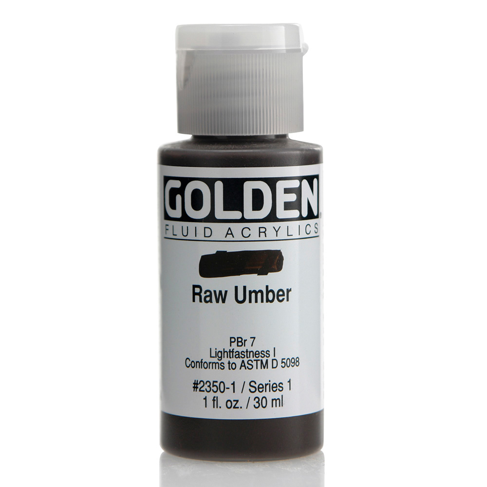 Golden Fluid Acrylic 1 oz Raw Umber