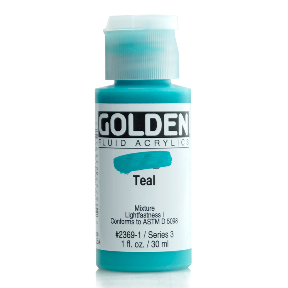 Golden Fluid Acrylic 1 oz Teal