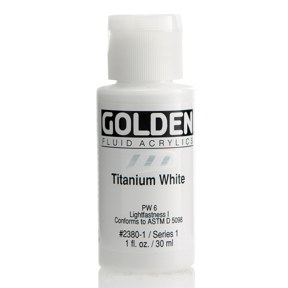 Golden Fluid Acrylic 1 oz Titanium White