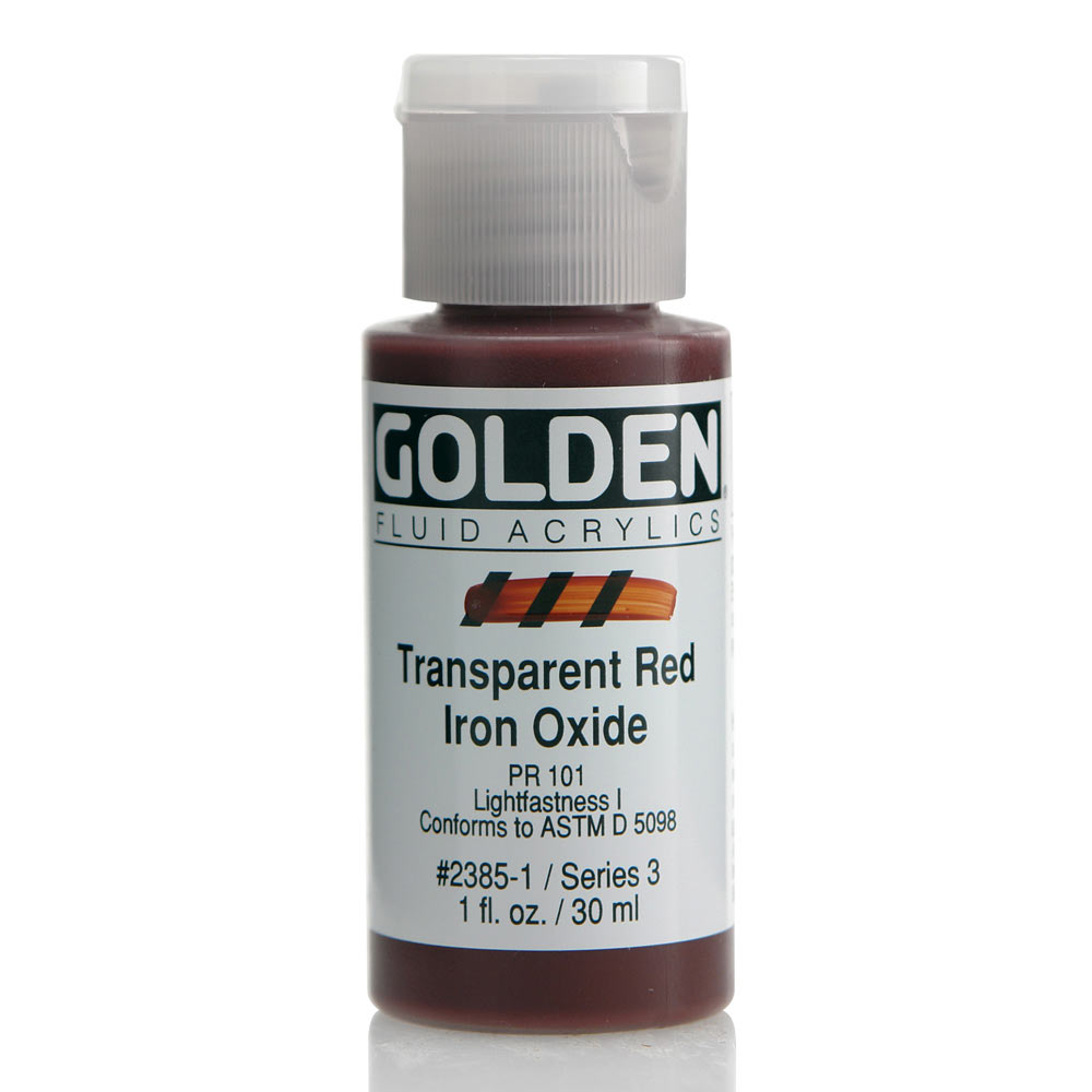 Golden Fluid Acrylic 1 oz Transp Red Oxide