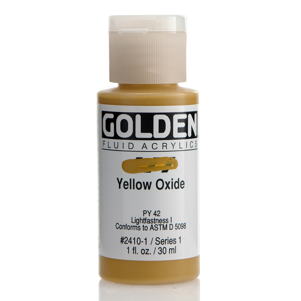 Golden Fluid Acrylic 1 oz Yellow Oxide