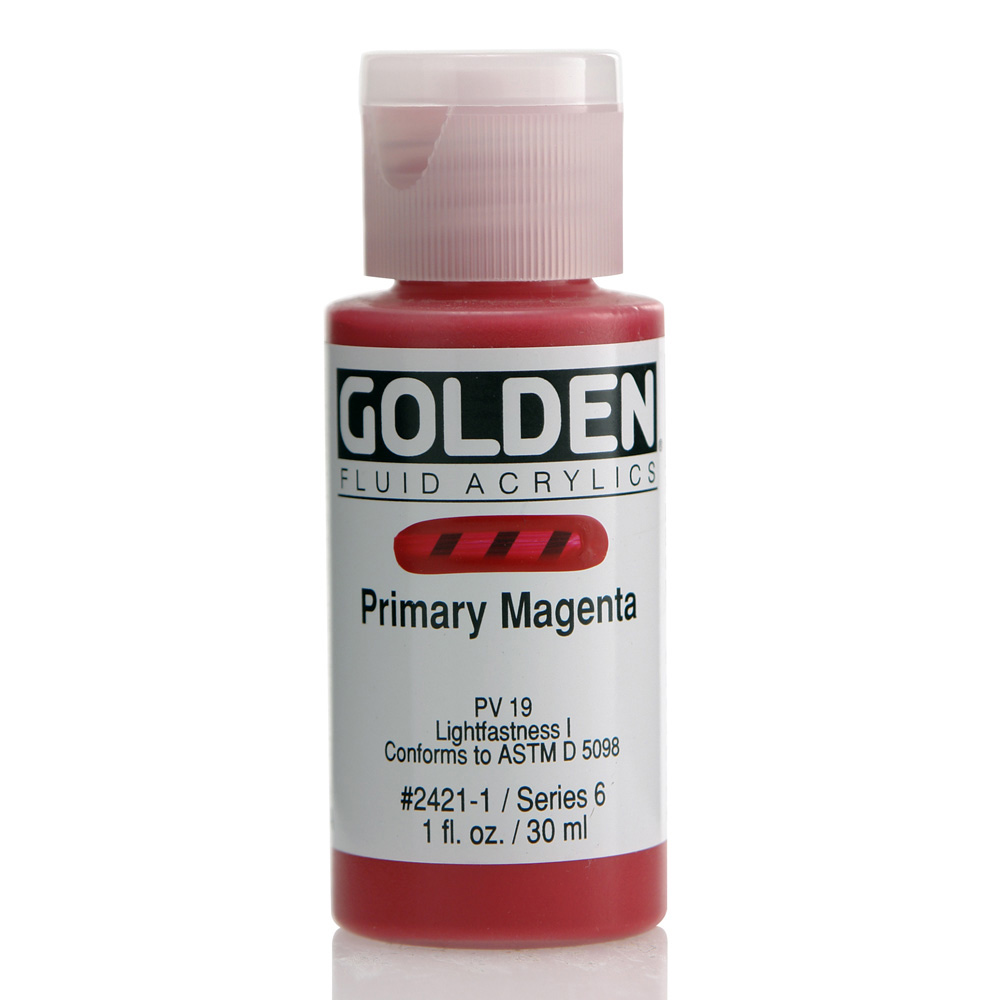 Golden Fluid Acrylic 1 oz Primary Magenta
