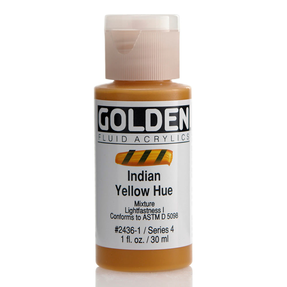 Golden Fluid Acrylic 1 oz Indian Yellow Hue