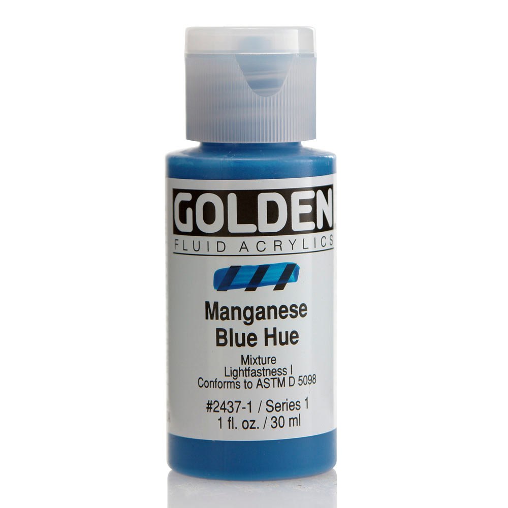 Golden Fluid Acrylic 1 oz Manganese Blue Hue