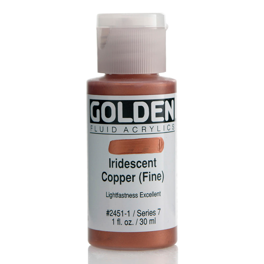 Golden Fluid Acrylic 1 oz Iridescent Copper