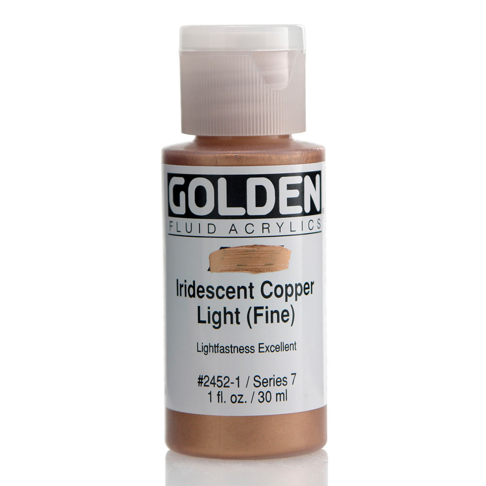 Golden Fluid Acrylic 1 oz Irid Light Copper