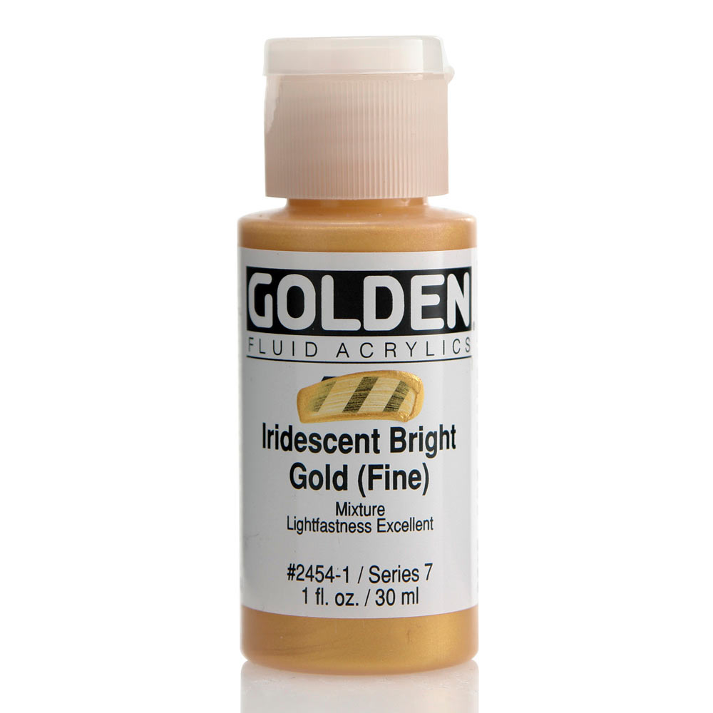 Golden Fluid Acrylic 1 oz Iridescent Br Gold