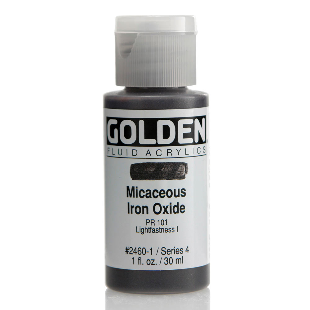 Golden Fluid Acrylic 1 oz Irid Mica Iron Oxid