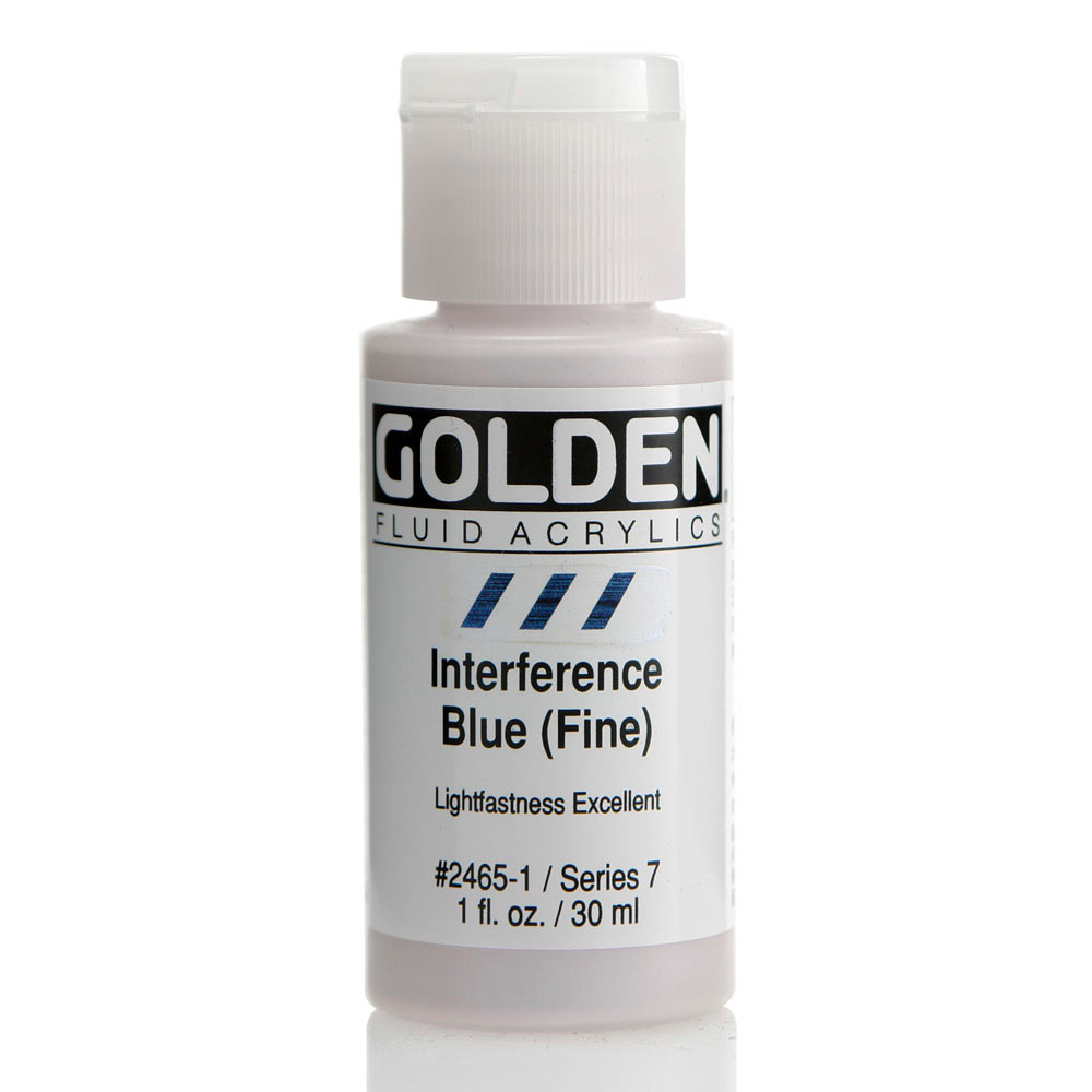 Golden Fluid Acrylic 1 oz Interf Blue Fine