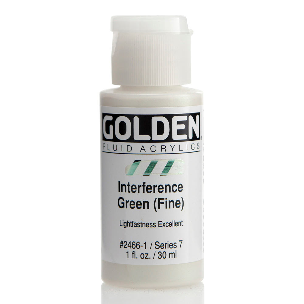 Golden Fluid Acrylic 1 oz Interf Green Fine