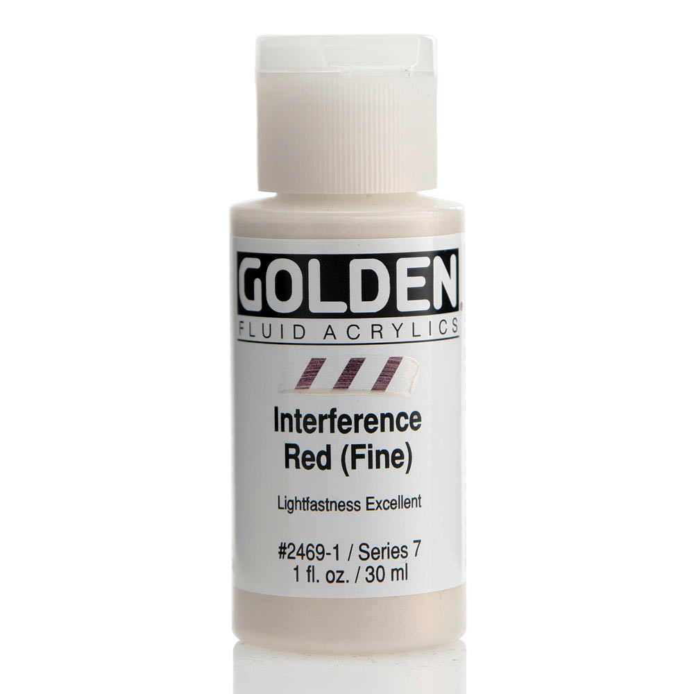 Golden Fluid Acrylic 1 oz Interf Red Fine