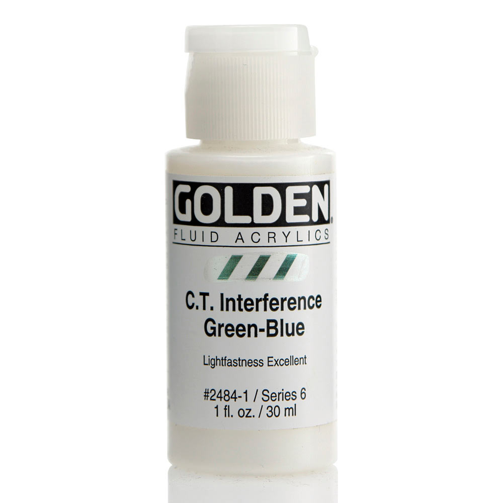 Golden Fluid Acrylic 1 oz Interf Green-Blue