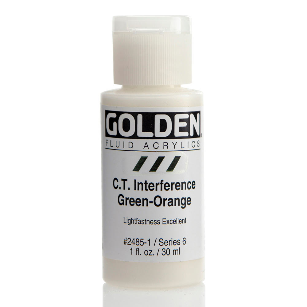 Golden Fluid Acrylic 1 oz Interf Green-Orange