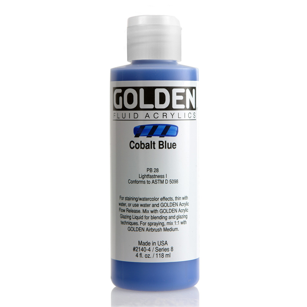Golden Fluid Acrylic 4 oz Cobalt Blue