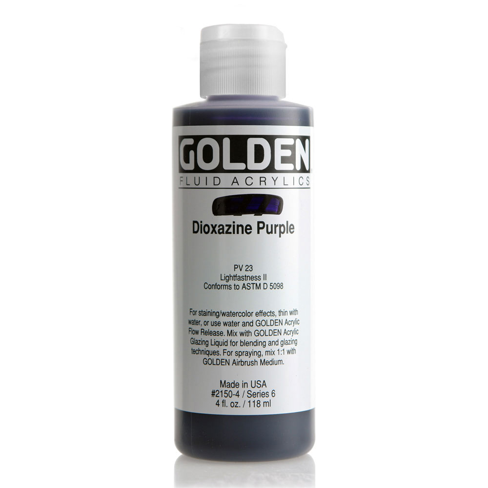 Golden Fluid Acrylic 4 oz Dioxazine Purple