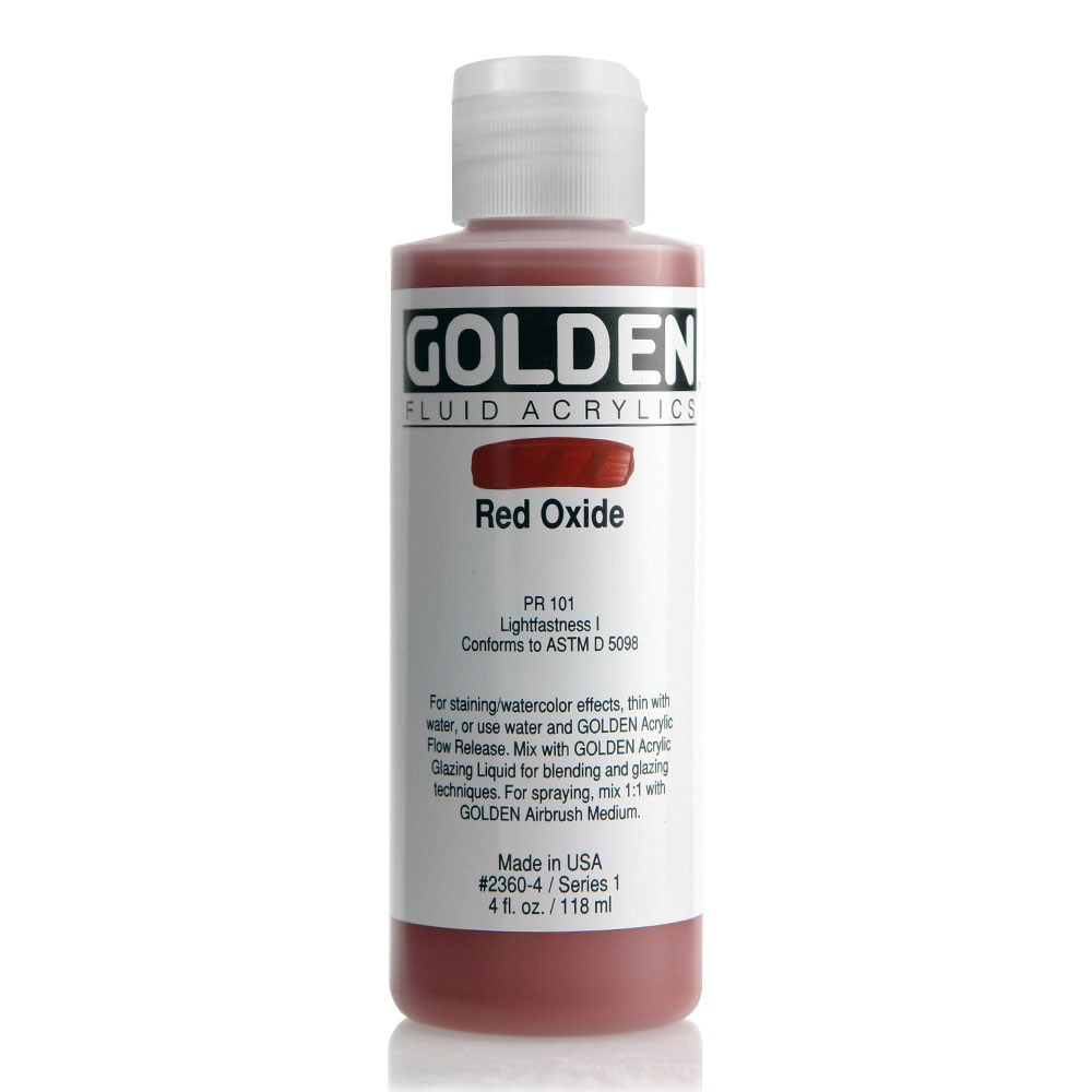Golden Fluid Acrylic 4 oz Red Oxide