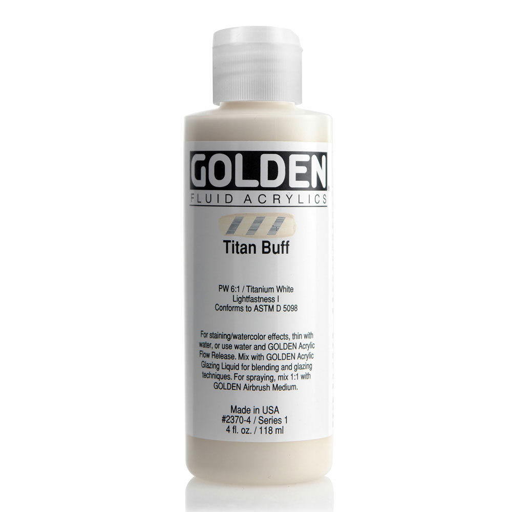 Golden Fluid Acrylic 4 oz Titan Buff