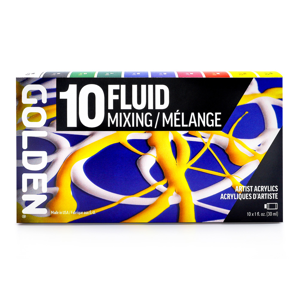 Golden Fluid Mixing Set of 10