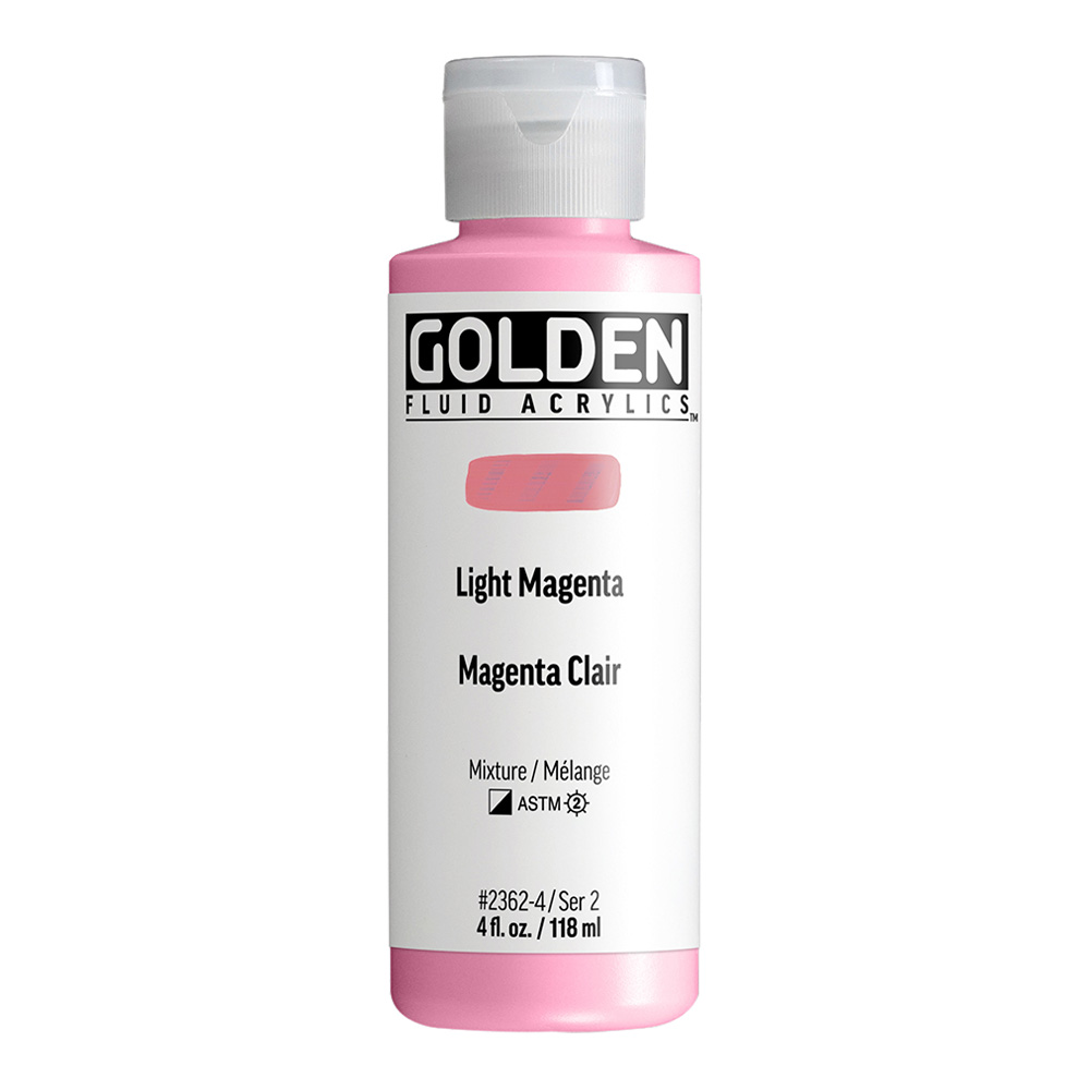 Golden Fluid Acrylic 4 oz Light Magenta