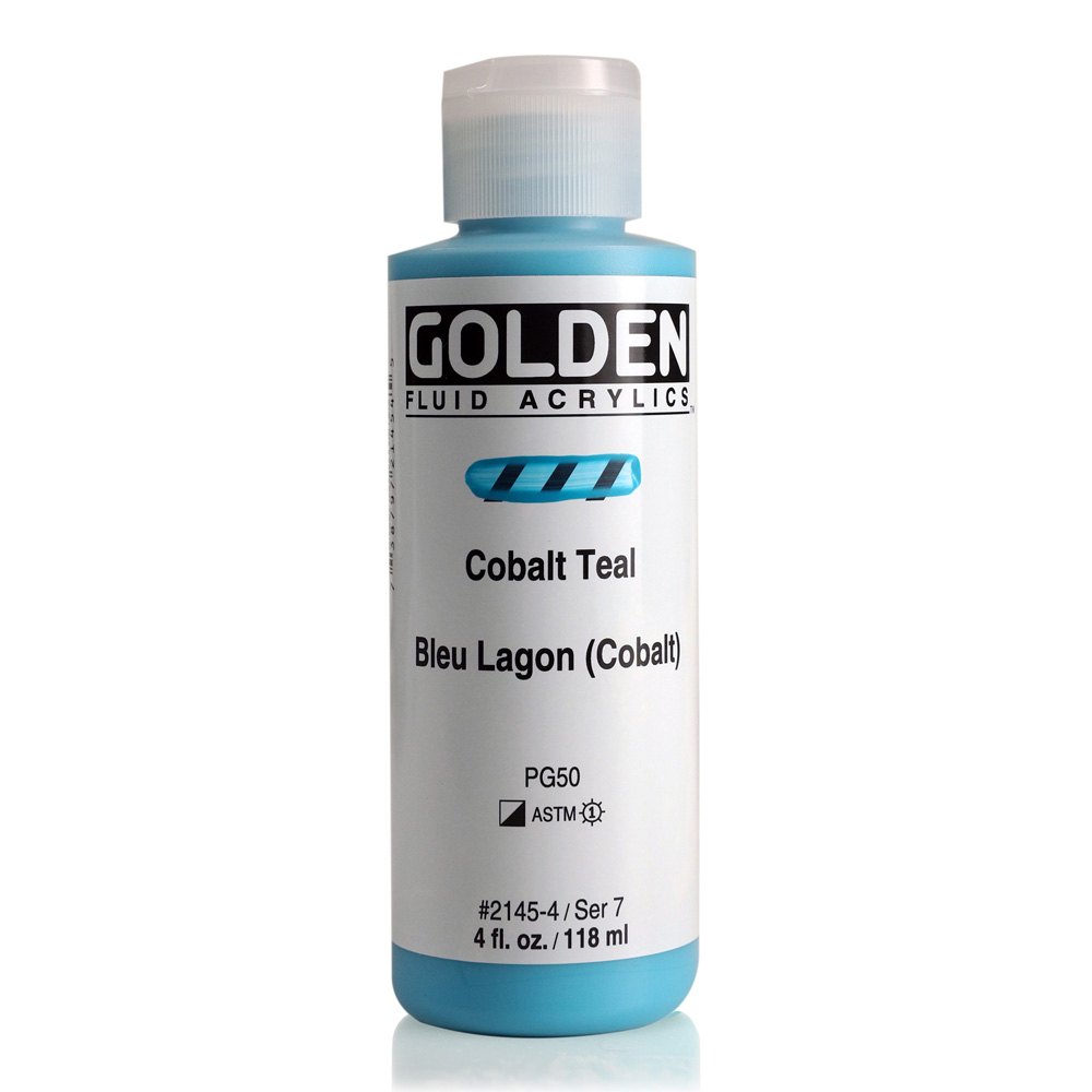 Golden Fluid Acrylic 4 oz Cobalt Teal